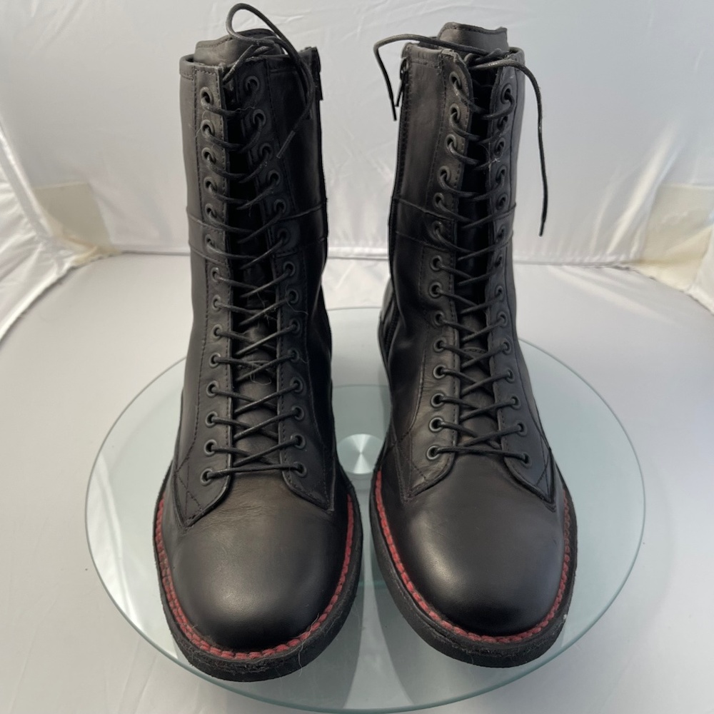 Black leather Paratrooper Boots Size 11 NWOT